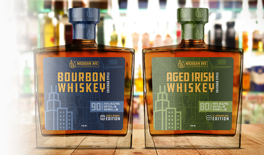 Close-up of label material and packaging